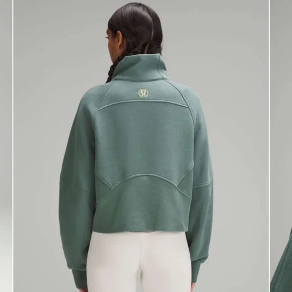 lululemon athletica Sage Green Half-Zip Funnel Sweatshirt - Picture 4 of 14